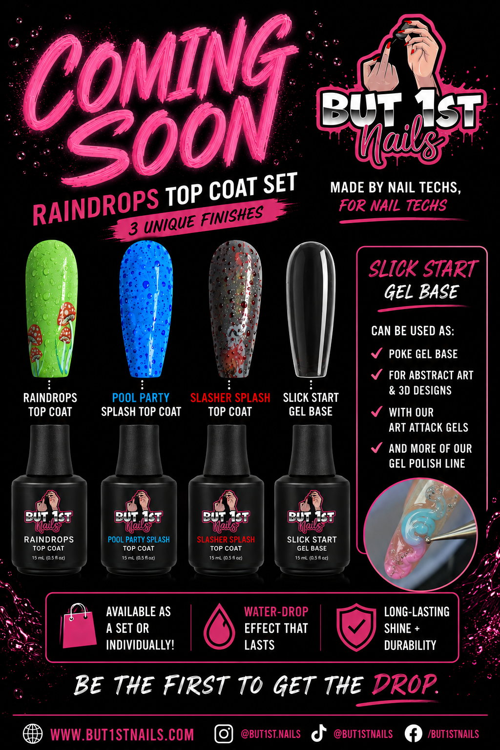 4pc Waterdrops gel Set***TPO FREE***