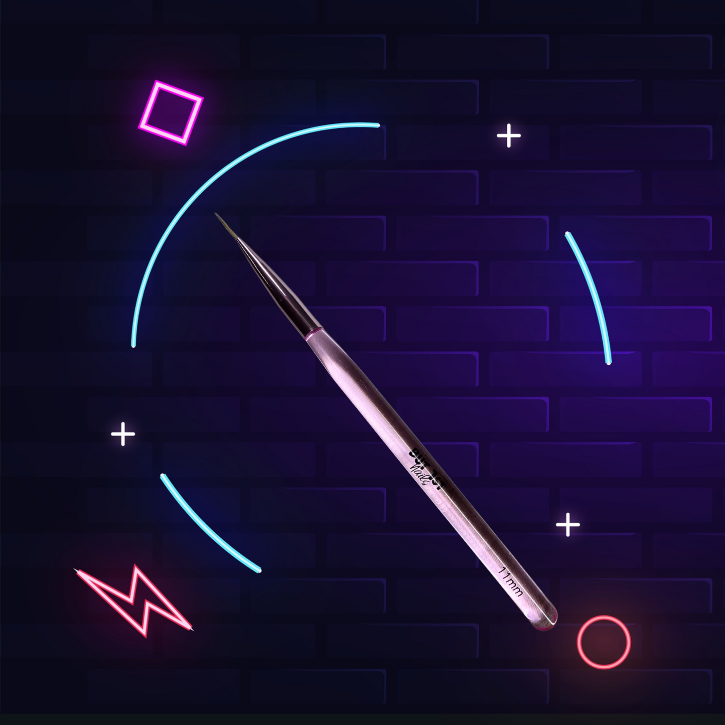 5 PC Elite Nailart liner brush set (thin bristles)