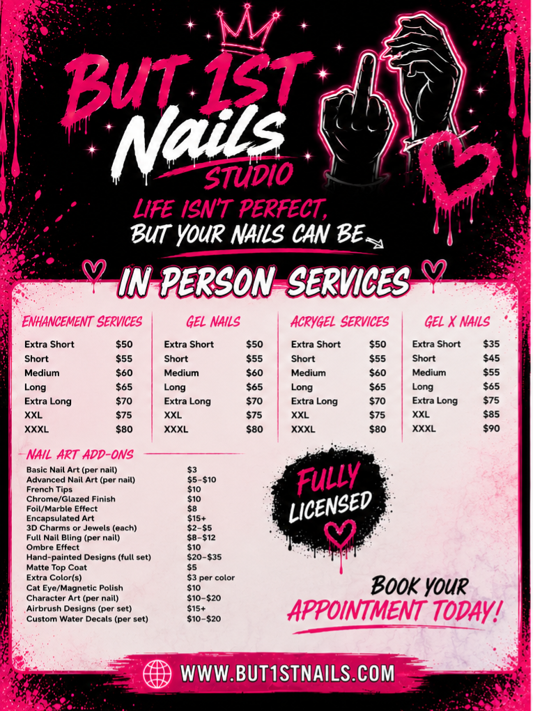 NAIL SERVICES @ BUT 1ST NAILS
