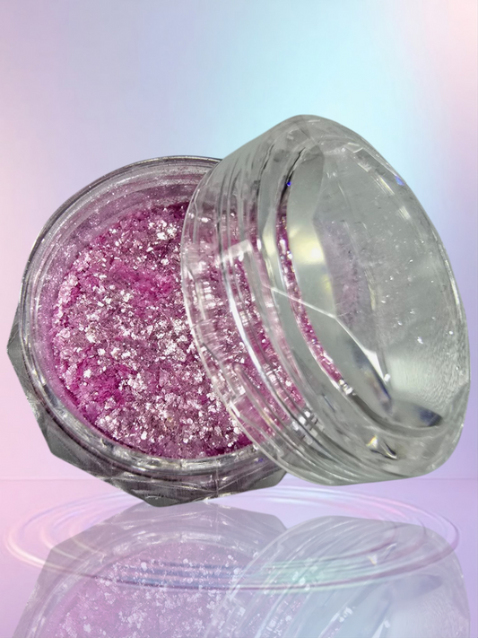 Pink Sparkling Holographic Glitter/Chrome Dust