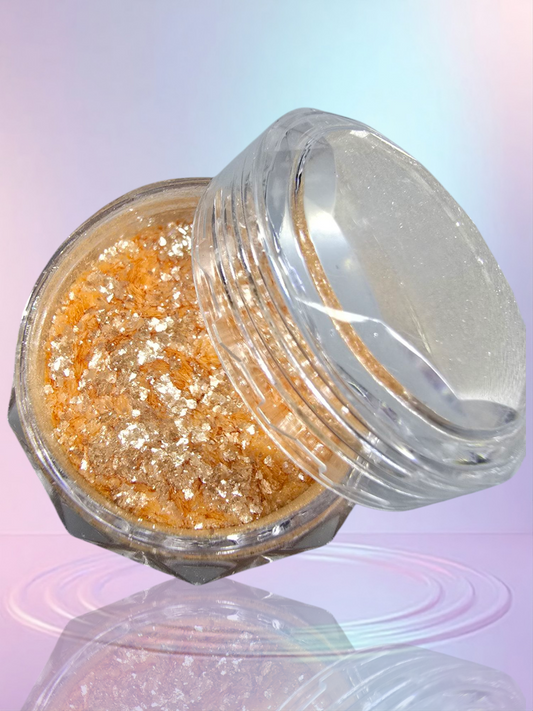 Orange Sparkling Holographic Glitter/Chrome Dust